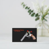 リボルバーばら色銃の名刺 名刺 (スタンド正面)