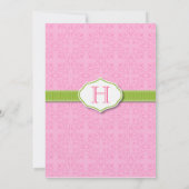 リボンおよびシールの結婚式招待状 招待状 (裏面)