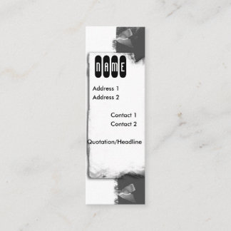 リボンおよびレース スキニー名刺