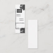 リボンおよびレース スキニー名刺 (正面/裏面)