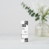 リボンおよびレース スキニー名刺 (スタンド正面)