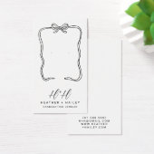 リボンお洒落フレーム表示カード (デスク)