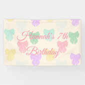 リボンかわいらしボウイラストレーション 横断幕 (横)