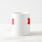 リボンかわいらしボウ コーヒーマグカップ (中央)