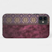 リボンが付いている赤いビロード Case-Mate iPhoneケース (裏面(横))