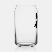 リボンが蝶結びになったブラックリボン ガラス缶 (右)