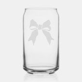 リボンが蝶結びになっている ガラス缶 (裏面)