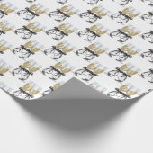 リボンでシャンパントースト ラッピングペーパー (角)