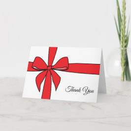 リボンで包んだありがとう カード