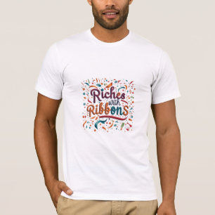 リボンで富む Tシャツ