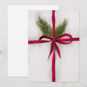 リボンで結ばれた シーズンカード (正面/裏面)