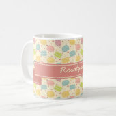 リボンとのMacaron愛 コーヒーマグカップ (正面左)