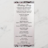 リボンとグリッターオンパール – バーグンディ結婚ズ プログラム (裏面)