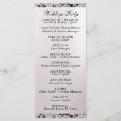 リボンとグリッターオン真珠 – パープル結婚ズ プログラム (裏面)