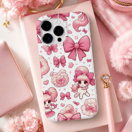 リボンとチェリーパターン Case-Mate iPhone 14 PRO MAXケース