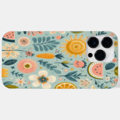 リボンとチェリーパターン  Case-Mate iPhoneケース (裏面 (横))