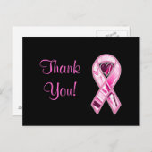 リボンとハート ポストカード (正面/裏面)