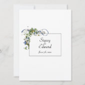 リボンとヒトデの泡結婚式招待状 招待状 (裏面)