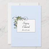 リボンとヒトデの泡(青) 招待状 (裏面)