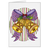 リボンとボウが付いたキュートなクリスマスジングルベル (正面)