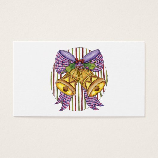 リボンとボウが付いたキュートなクリスマスジングルベル (正面)