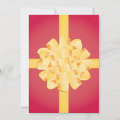 リボンとボウの招待状 招待状 (正面)