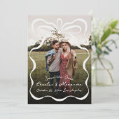 リボンとボウフォトを埋め込む セーブザデート (スタンド正面)