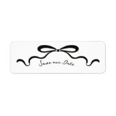 リボンと弓のインク ラベル (正面)