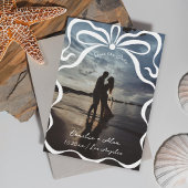 リボンと弓の写真のインク セーブザデート