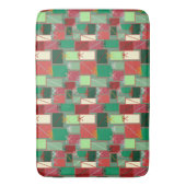 リボンと弓を使ったクリスマスプレゼント バスマット (正面縦)