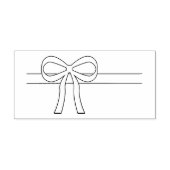 リボンと弓ウッドアートスタンプ ラバースタンプ (インプリント)