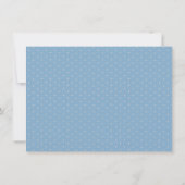 リボンと水玉模様ありがとうフラットカード サンキューカード (裏面)