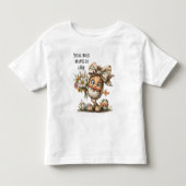 リボンに包まれた春の笑顔 トドラーTシャツ (正面)