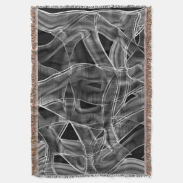 リボンのような曲線、エンボス線を打つ スローブランケット