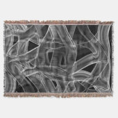 リボンのような曲線、エンボス線を打つ スローブランケット (正面)