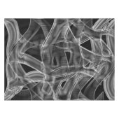 リボンのような曲線、エンボス線を打つ テーブルクロス (正面(横))