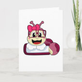 リボンのイモムシ カード (正面)