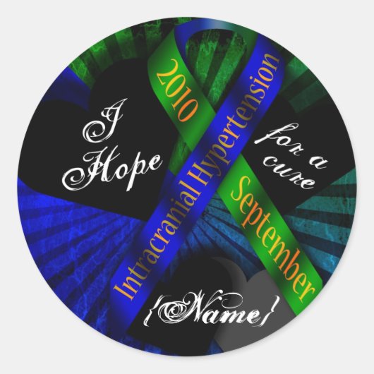 リボンのシールが欲しい ラウンドシール (正面)