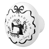 リボンのリボン裁縫 セラミックノブ (右)