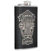 リボンのロゴの背部が付いているTLの列車のフラスコ フラスク (右)