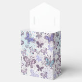 リボンの好意ボックス付きラヴァンドール蝶テント フェイバーボックス (オープン)