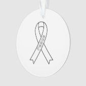 リボンの平和オーナメント オーナメント (正面)