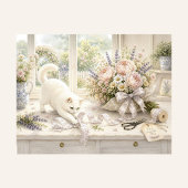 リボンの泥棒 水彩画ノートカード サンキューカード