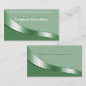 リボンの渦巻の名刺 名刺 (正面/裏面)