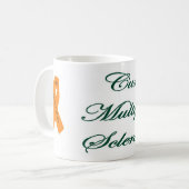 リボンの緑のコーヒー・マグCureMS コーヒーマグカップ (正面左)