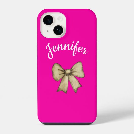 リボンはかわいい iPhoneケース (裏面)
