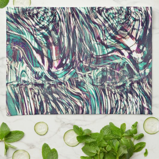 リボンまたはループが失敗して通過する キッチンタオル (折り畳み)