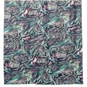 リボンまたはループが失敗して通過する シャワーカーテン (正面)