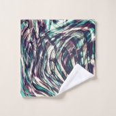 リボンまたはループが失敗して通過する バスタオルセット (ウォッシュタオル)