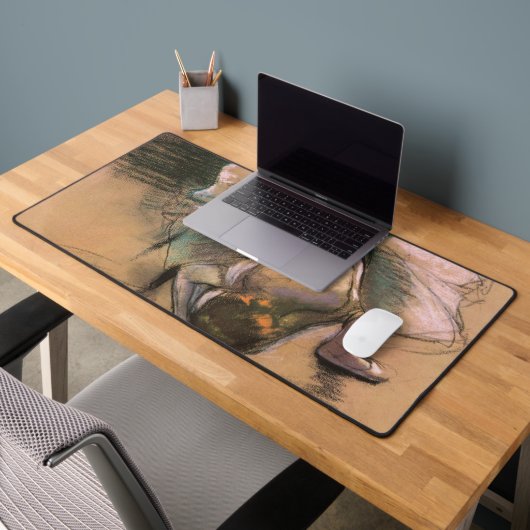 リボンをエドガー・デガで結ぶダンサー デスクマット (オフィス2)